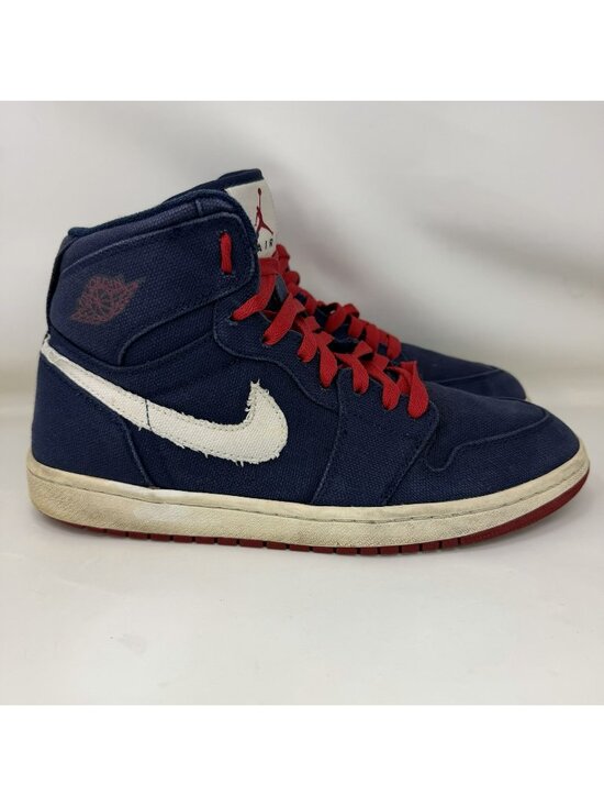 Jordan Other - Nike Air Jordan 1 Olympic Canvas Shoes Blue White Red Men’s Size 10
